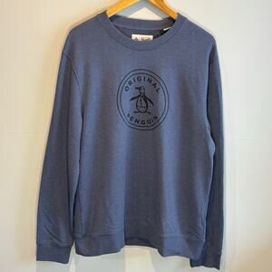 Penguin NWT Blue Logo Crew Neck Sweatshirt - size XL